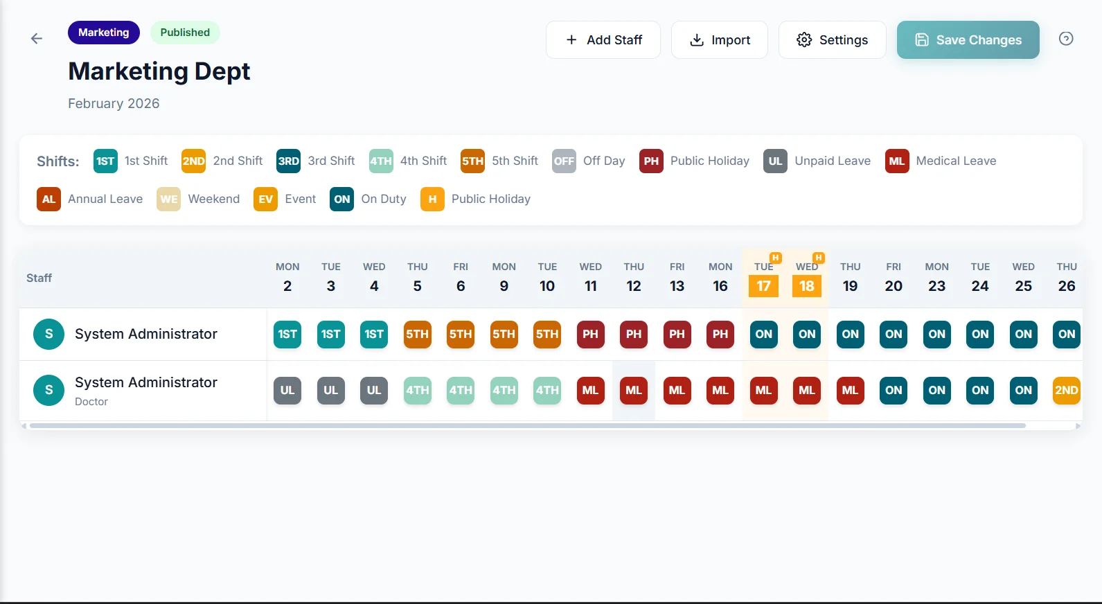 Rosterly is out to Try Out Now!