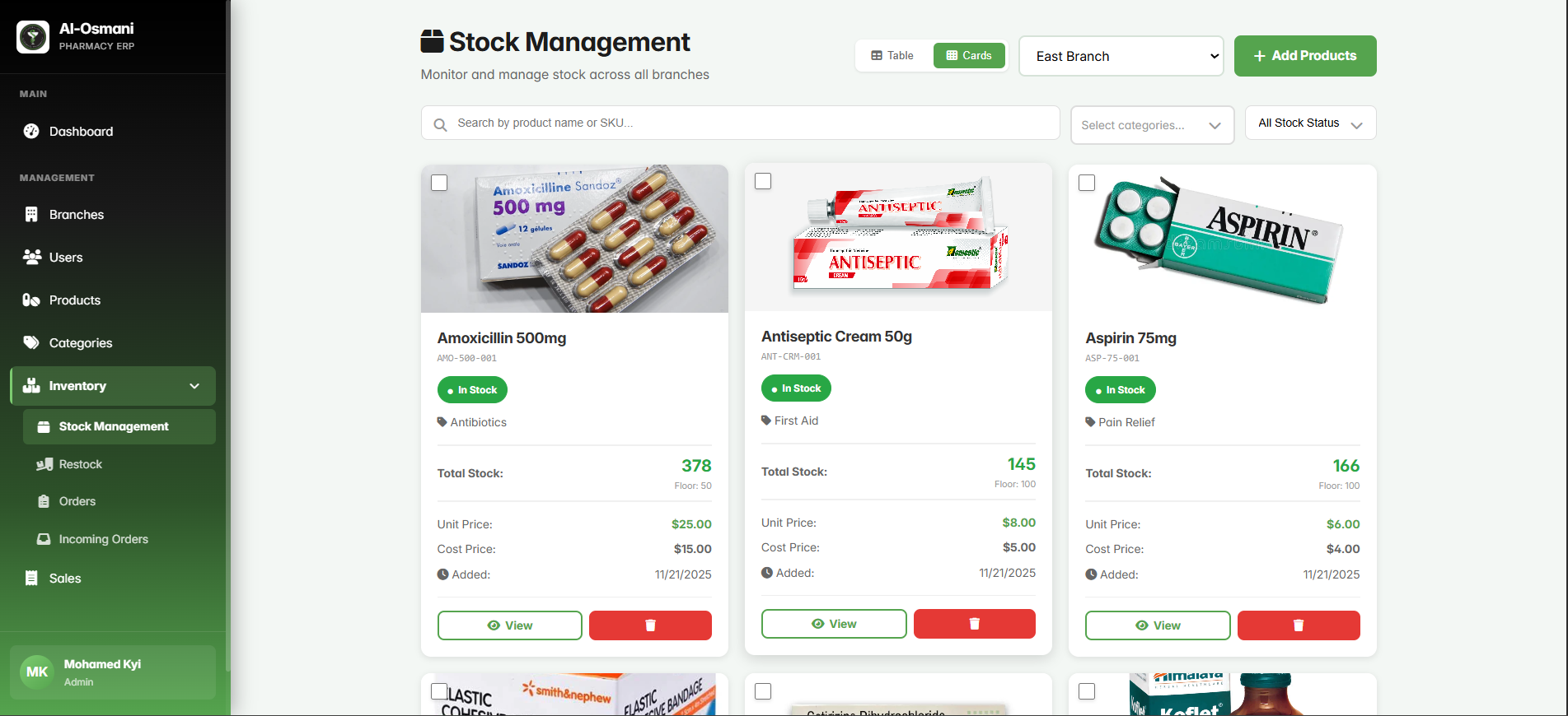 Al-Osmani Full ERP System - Screenshot 3