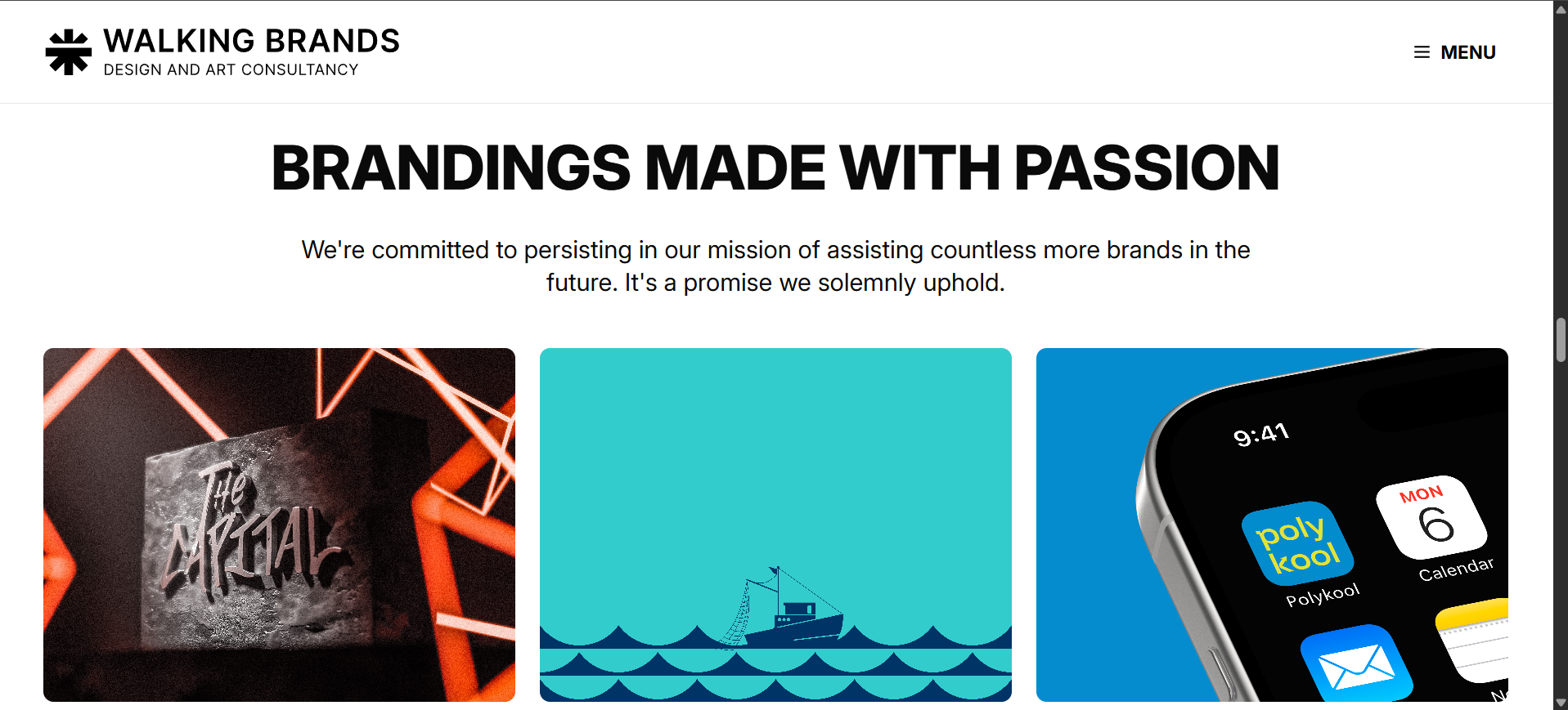 Walking Brands Dynamic Website - Screenshot 2