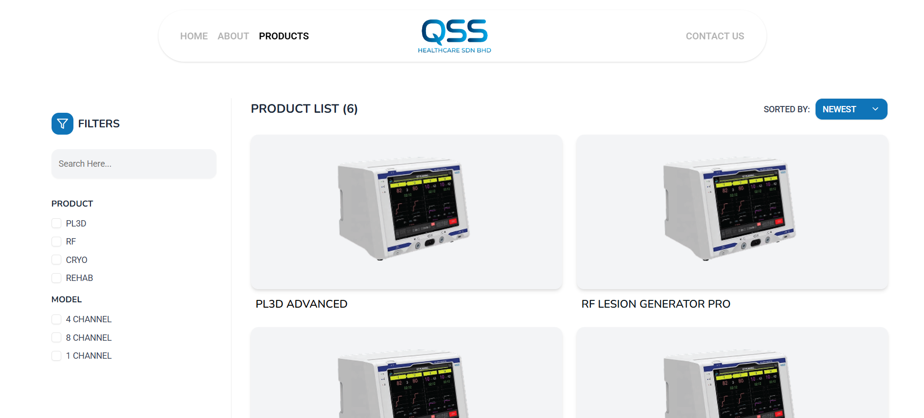 QSS Healthcare Dynamic Website - Screenshot 3